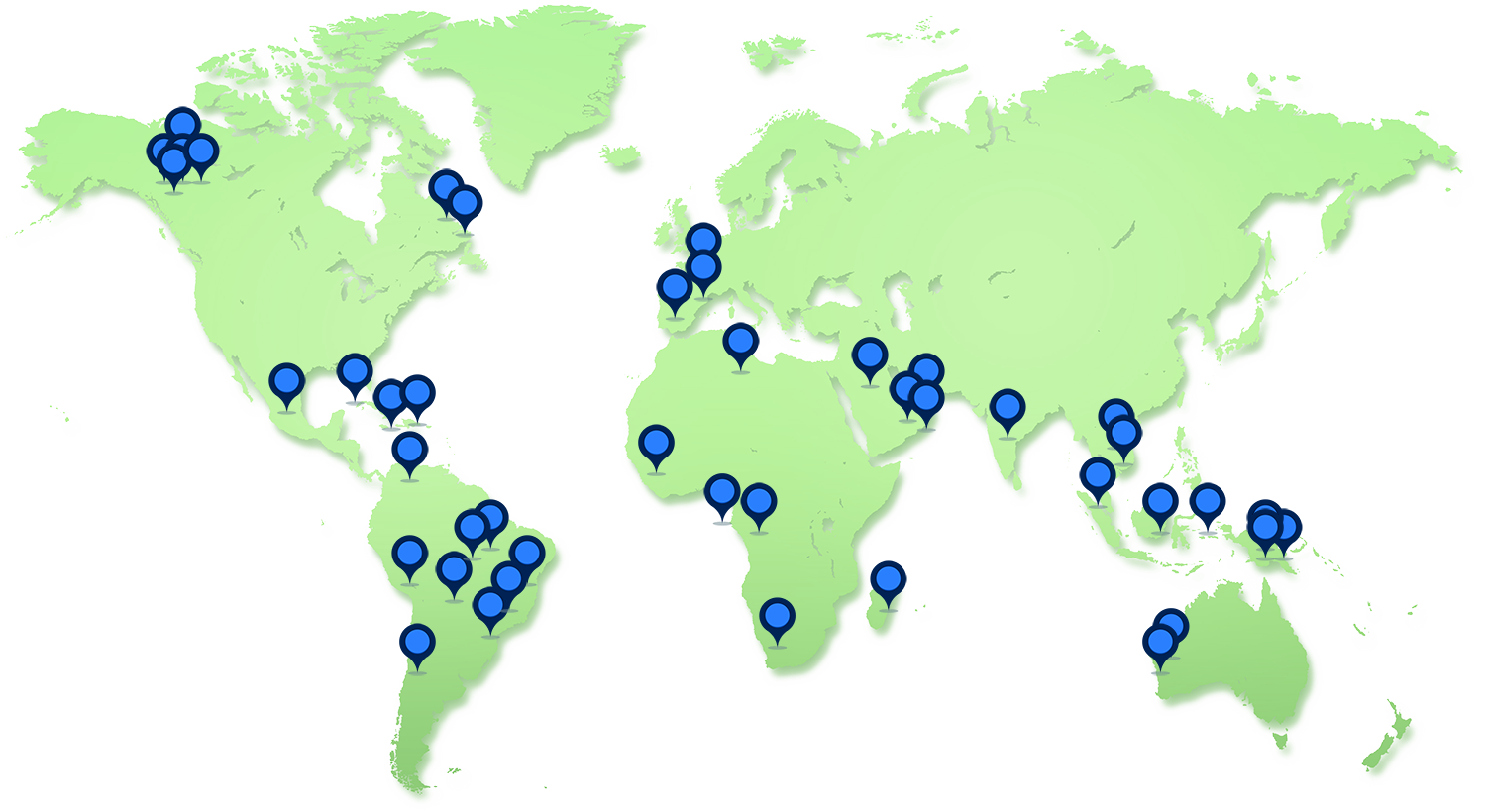 Map of locations