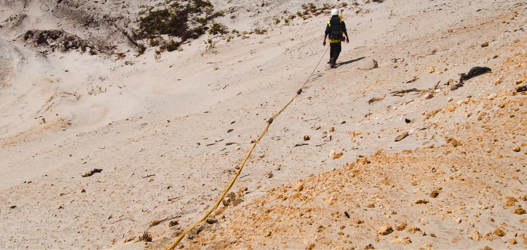 Mapping mineral sands with UltraGPR, Fort Dauphin, Madagascar, 2008
